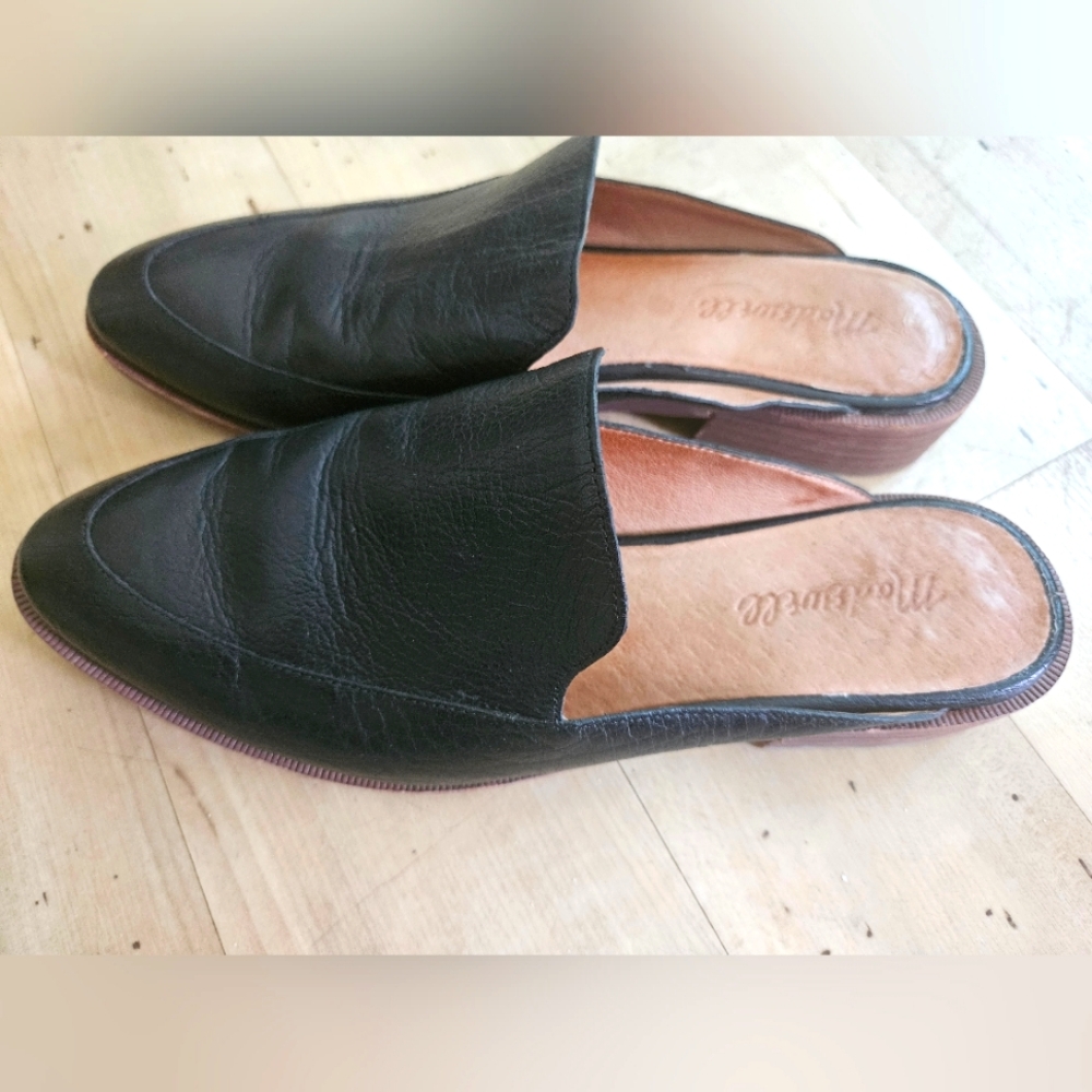 Madewell leather Frances loafer mules size 7